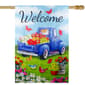 Northlight Seasonal Welcome Truck with Flowers Outdoor Flag - image 2