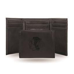 Mens NHL Chicago Blackhawks Faux Leather Trifold Wallet