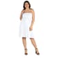 Plus Size 24/7 Comfort Apparel Empire Waist Strapless Mini Dress - image 1