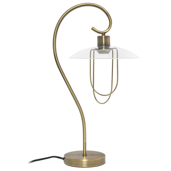 Lalia Home Studio Loft Modern Metal Scroll Table Lamp