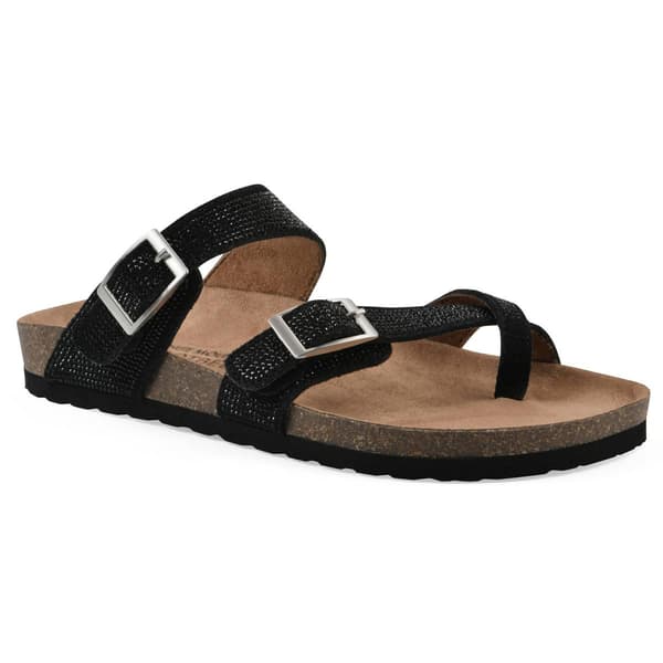 Womens White Mountain Grays Footbed Sandals