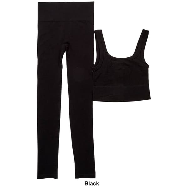 Juniors Derek Heart Zoya 2pc. Seamless Leggings Set