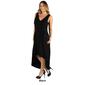 Plus Size 24/7 Comfort Apparel Hi Low Pleated Fit & Flare Dress - image 3