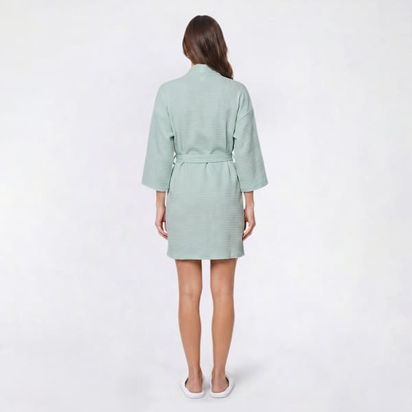 Womens Dreaming of Jules Long Sleeve Waffle Kimono Robe