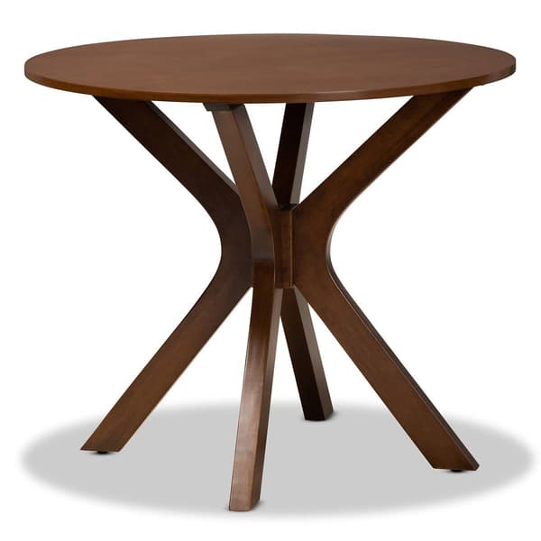 Baxton Studio Liese Walnut Brown Finished Wood 5pc. Dining Set