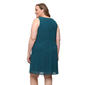 Plus Size SLNY Chiffon Beaded Shoulder Open Jacket Dress - image 4