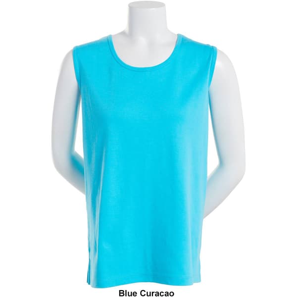 Petite Hasting & Smith Basic Solid Round Neck Tank Top