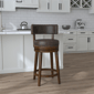 HH2 Home Lawton Brown Upholstered Swivel Counter Height Stool - image 1