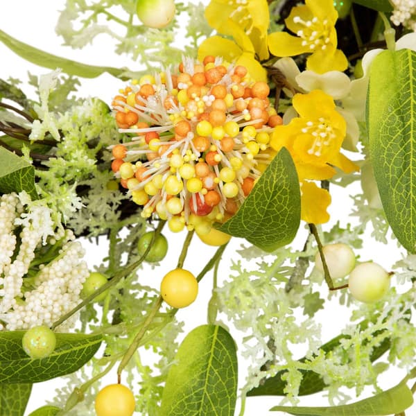 Northlight Seasonal Artificial Berries & Thistle Spring Wreath