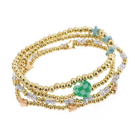 Ashley 4pc. Turquoise & Gold-Tone Bracelet Set