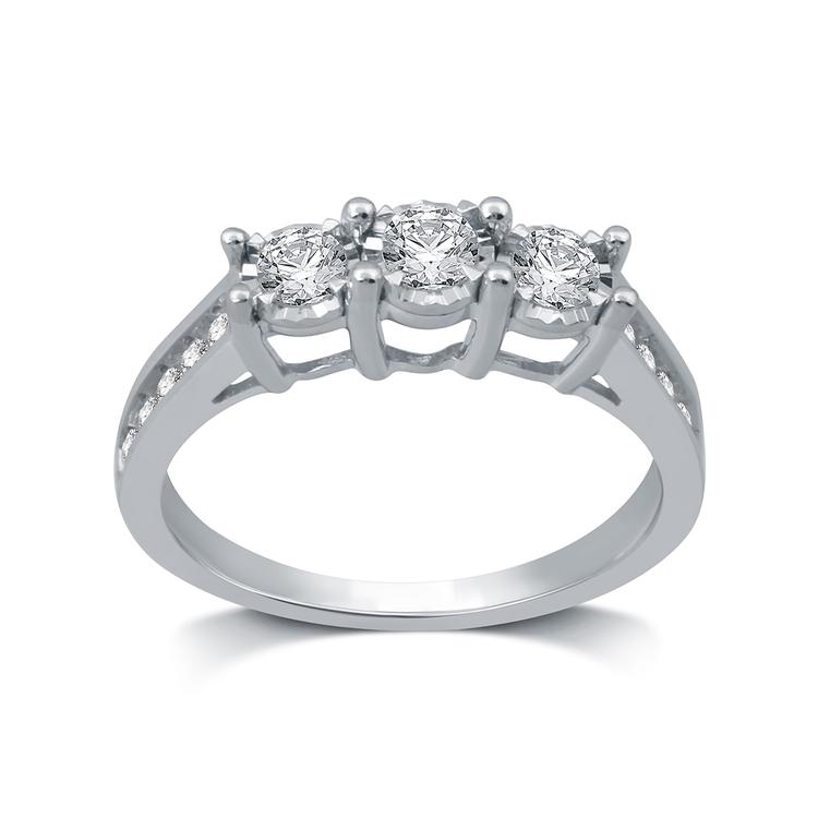 Nova Star(tm) 1/2ctw. Lab Grown Diamond 10kt. White Gold Ring