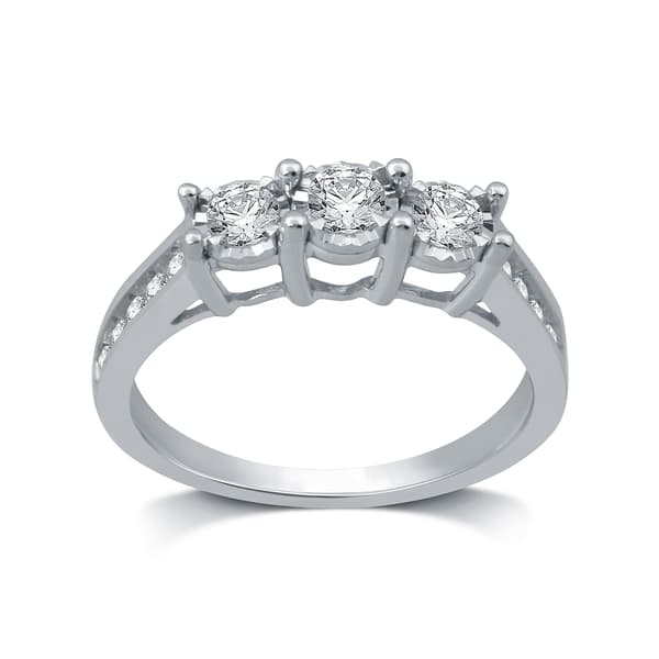 Nova Star(tm) 1/2ctw. Lab Grown Diamond 10kt. White Gold Ring