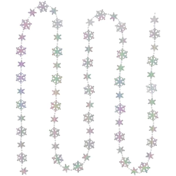 Northlight Seasonal Iridescent Snowflake Christmas Garland