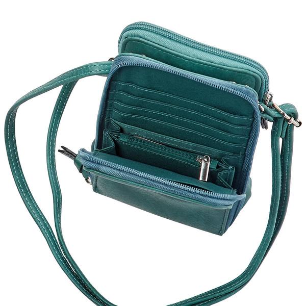 Bueno Waxy Calf Crossbody Wallet