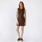 Juniors Love Tree Denim Contrast Princess Seam Skater Dress - image 1