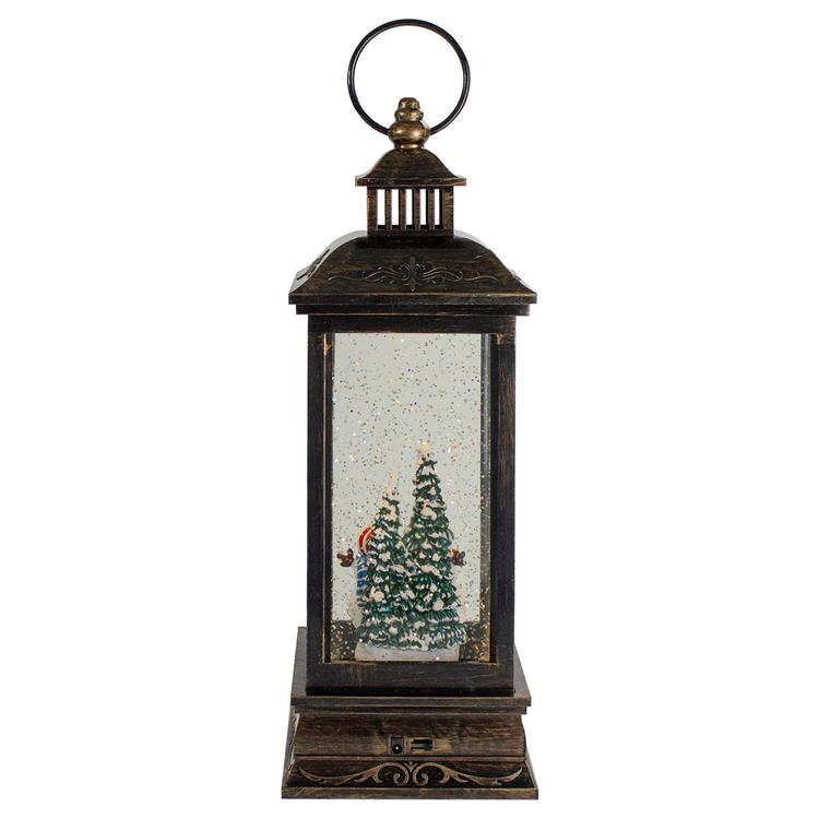 Northlight Seasonal LED Snowman Family Christmas Snow Globe