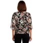 Petite Kasper 3/4 Sleeve Keyhole Neck Floral Tie Waist Blouse - image 2