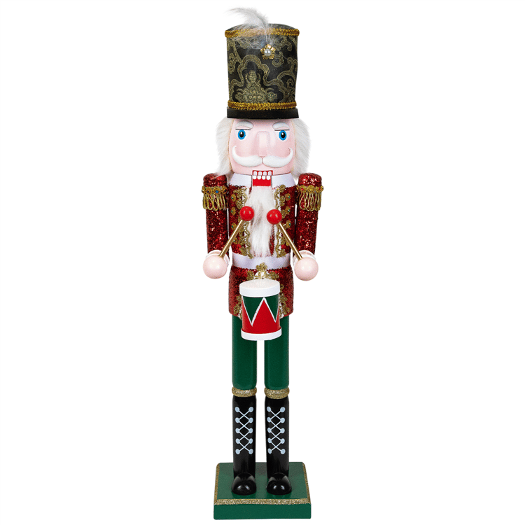 Northlight Glitter Christmas Nutcracker Drummer