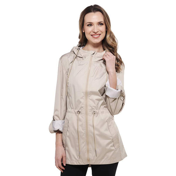 Plus Size Big Chill Freestyle Solid Packable Anorak Jacket - image 