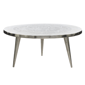 9th & Pike® Traditional Silver Aluminum Metal Coffee Table - image 5