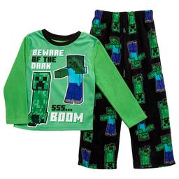 Boys Minecraft Zombie Creeper Pajama Set
