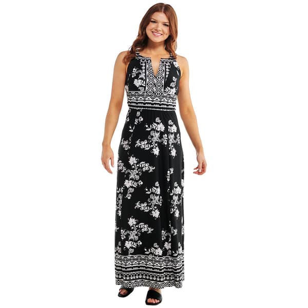 Womens Rabbit Rabbit Rabbit Sleeveless Damask Maxi Dress - image 