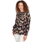 Petite Emaline Deerfield Onion Skin Floral Smock Blouse - image 3