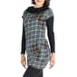 Womens 24/7 Comfort Apparel Houndstooth Long Sleeve Tunic Top - image 3