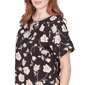 Womens Emaline Enchanted Bloom Keyhole Neck Floral Blouse - image 4
