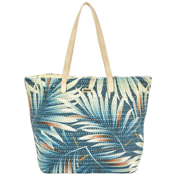 Caribbean Joe Straw Shoulder Tote