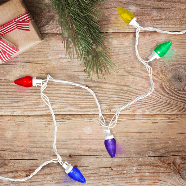 Northlight 16ft. 25ct. Multi-Color LED C7 Christmas Lights