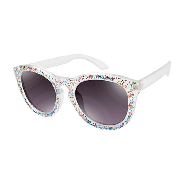 Womens Circus by Sam Edelman Round Sunglasses with Glitter - image 