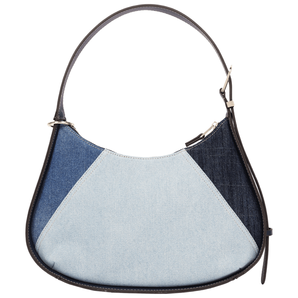 True Religion Color Block Denim Zip Top Hobo