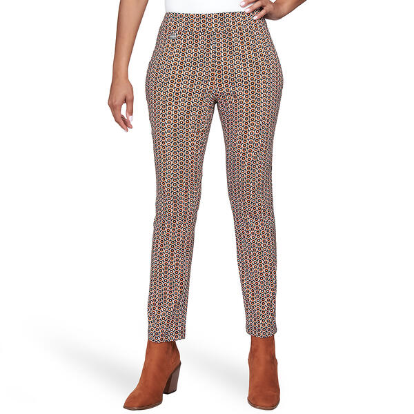 Petite Emaline Barcelona Geometric Pull On Ankle Pants - image 