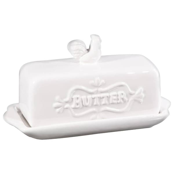 Home Essentials Butter Dish with Finial - image 
