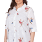 Plus Size Alfred Dunner The Royal Treatment Floral Button Blouse - image 5