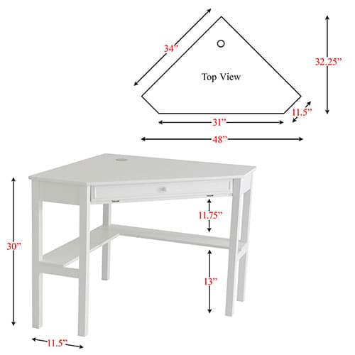 Southern Enterprises Corner Computer Desk