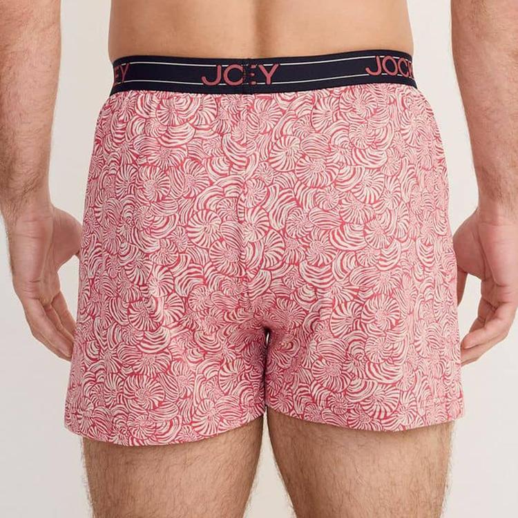 Mens Jockey® Single Knit Boxers - Red Shells