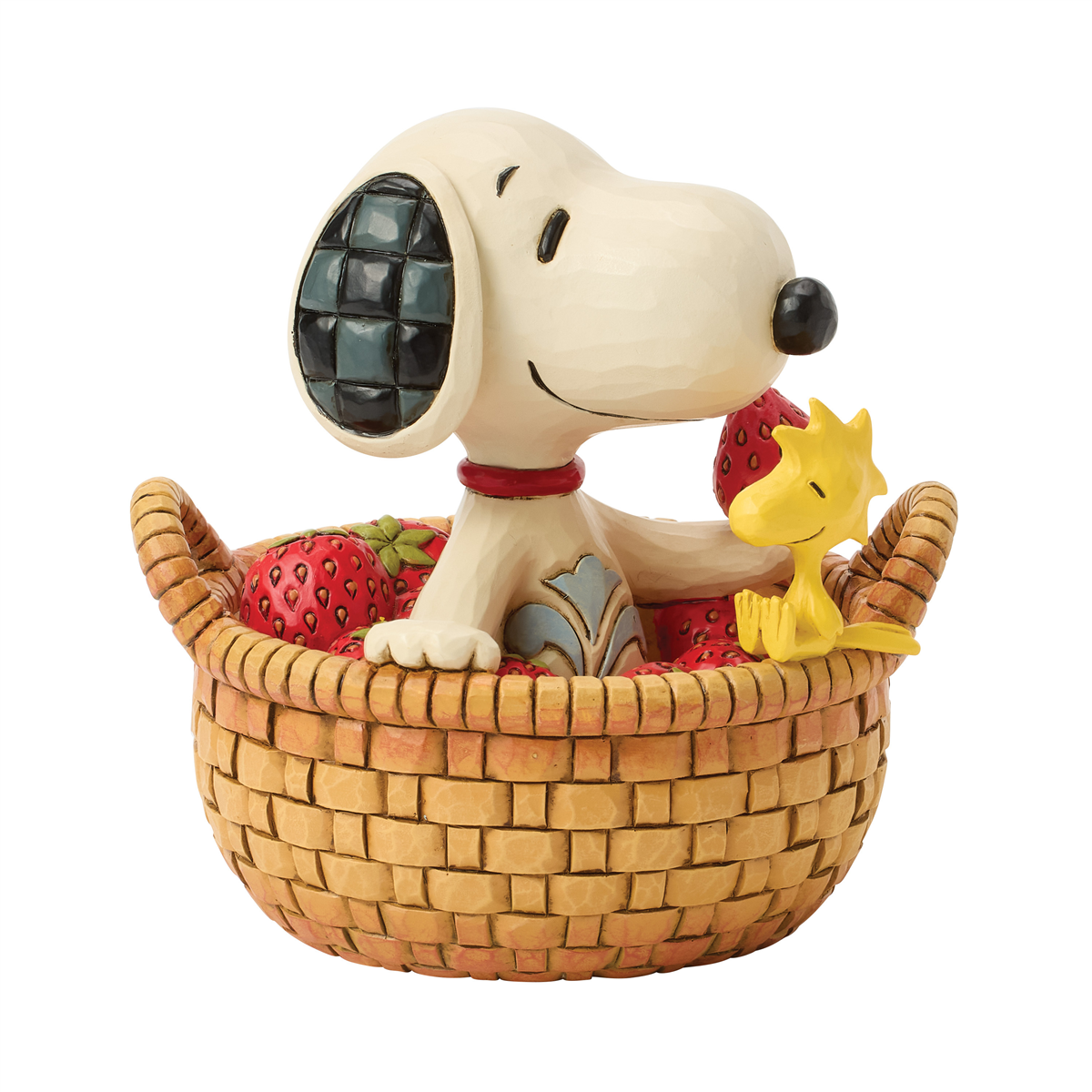 Jim Shore Peanuts(tm) Snoopy in Strawberry Basket Figurine