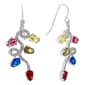 Athra Fine Silver Plated Crystal Christmas Lights Drop Earrings - image 1
