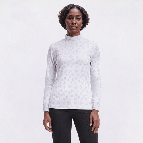 Womens Hasting & Smith Icy Snowflakes Tee