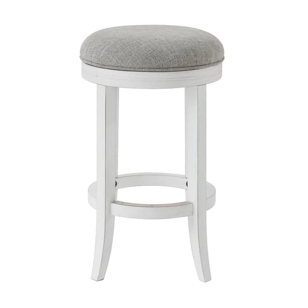 New Ridge Home Goods Avery Counter-Height Barstool - White