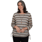 Womens Alfred Dunner Travel Advisory Textured Zig Zag Blouse - image 1