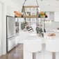 Elegant Designs 2 Bulb Wood & Nickel Pot Rack w/Downlights - image 8