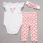 Baby Girl (3-12M) Little Me(R) Strawberry Bodysuit Set & Headband - image 1