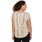 Womens Emaline Verde Grove II Short Sleeve Abstract Stripe Blouse - image 2