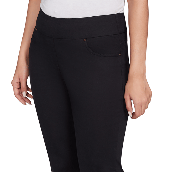 Plus Size Ruby Rd. Key Items Pull On Soft Twill Ankle Pant