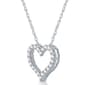 Nova Star&#174; Sterling Silver 1ctw. Lab Grown Diamond Heart Pendant - image 2