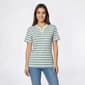 Womens Hasting & Smith Short Sleeve Stripe Henley Tee - image 6