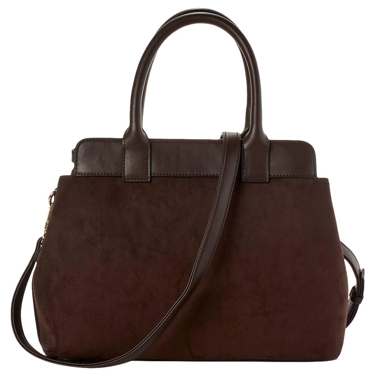 Matthew & Julian Belted Suede Satchel